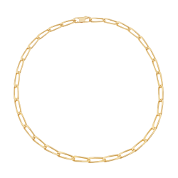 Collier en plaqué or maille cheval