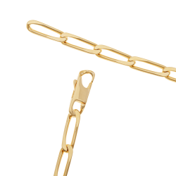 Collier en plaqué or maille cheval