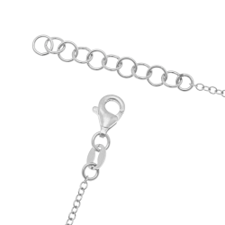 Collier en argent rhodié, Maman