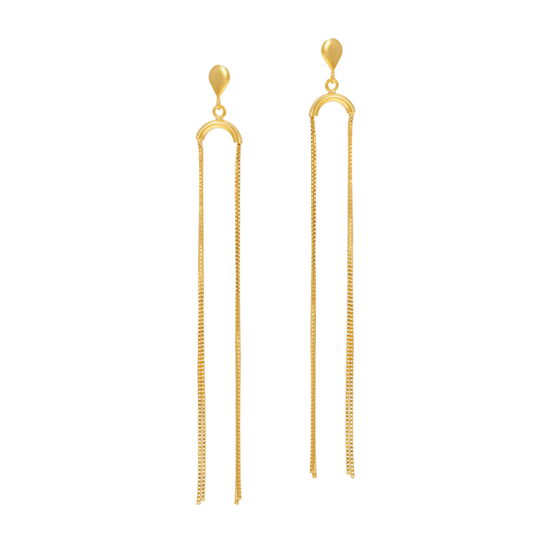 Boucles d'oreilles en or jaune 