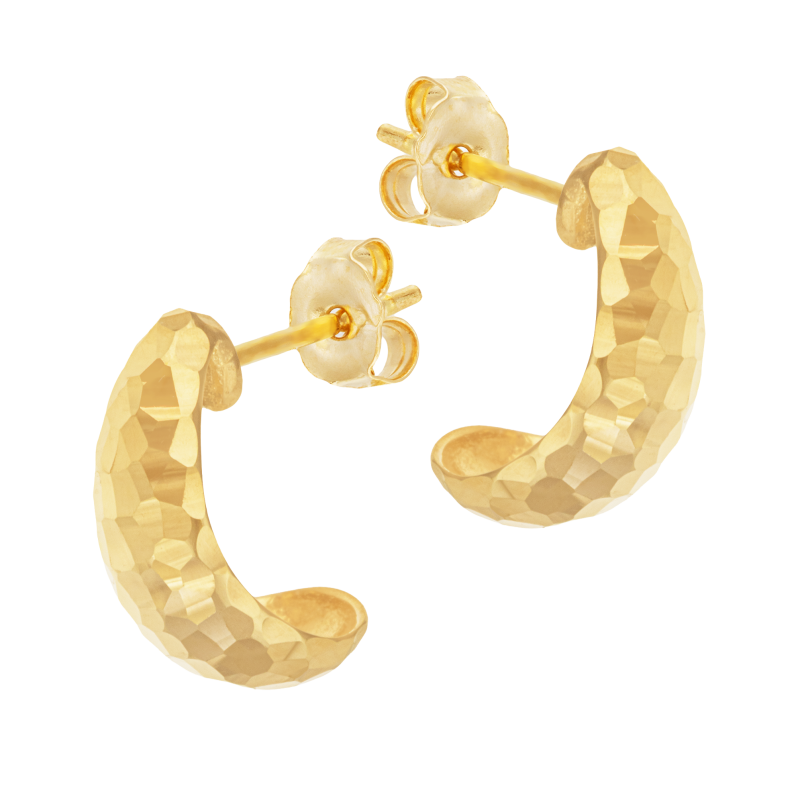 Boucles d'oreilles en or jaune 