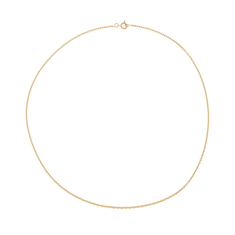 Chaîne en or jaune, maille forçat
