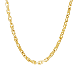 Chaîne en or jaune, maille forçat