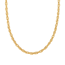 Collier en or jaune, maille fantaisie