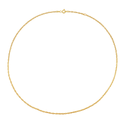 Collier en or jaune, maille fantaisie