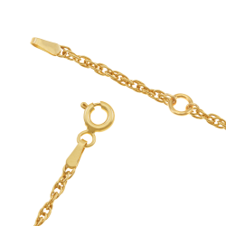 Collier en or jaune, maille fantaisie