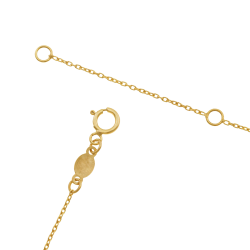 Collier en or jaune, coeur