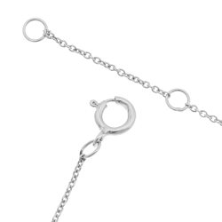 Collier en or jaune et argent rhodié, oxydes de zirconium et oxydes de zirconium bruns