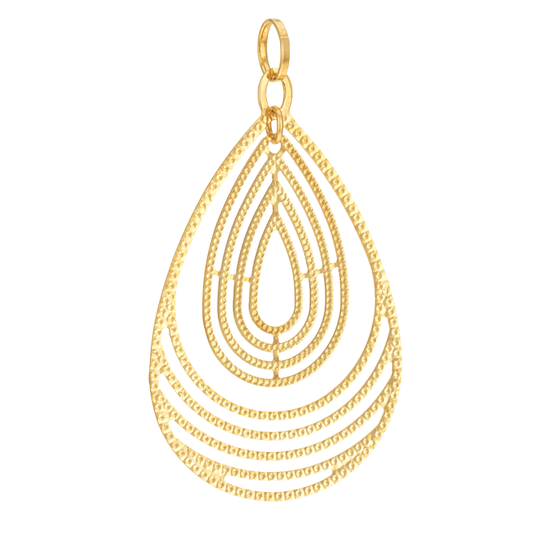 Pendentif en or jaune ajouré
