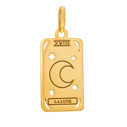 Pendentif en or jaune, lune
