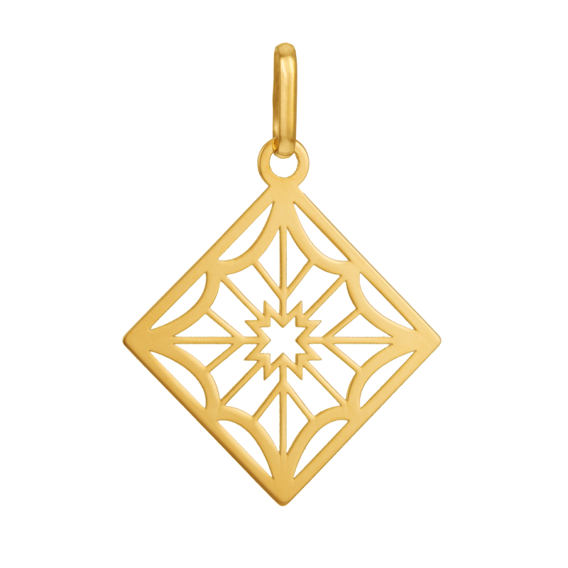 Pendentif en or jaune, ajouré
