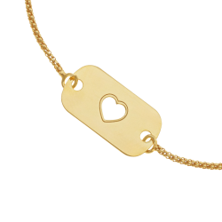 Bracelet en argent doré