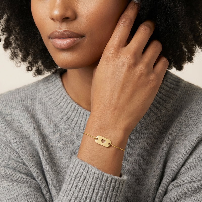Bracelet en argent doré