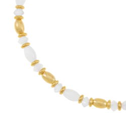 Bracelet en argent doré et nacres