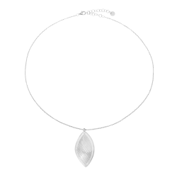 Collier en argent rhodié