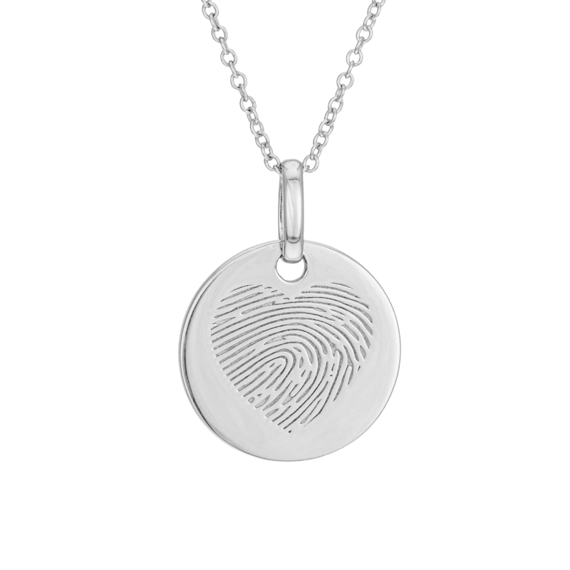 Collier en argent rhodié