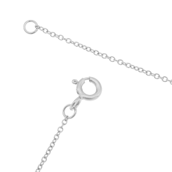 Collier en argent rhodié