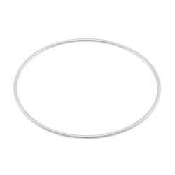 Bracelet jonc en platine 2mm