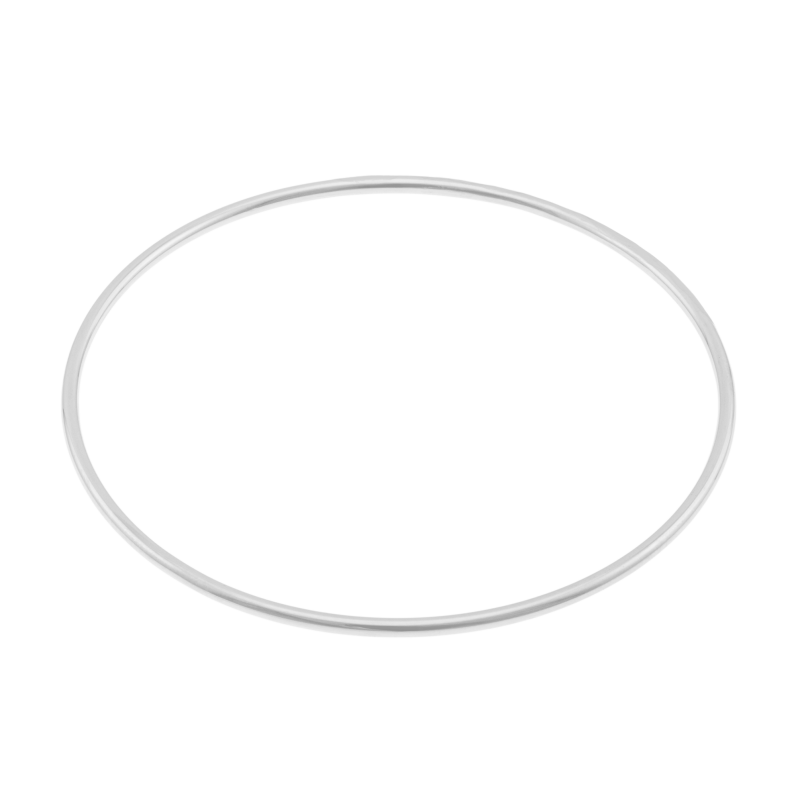 Bracelet jonc en platine 2mm