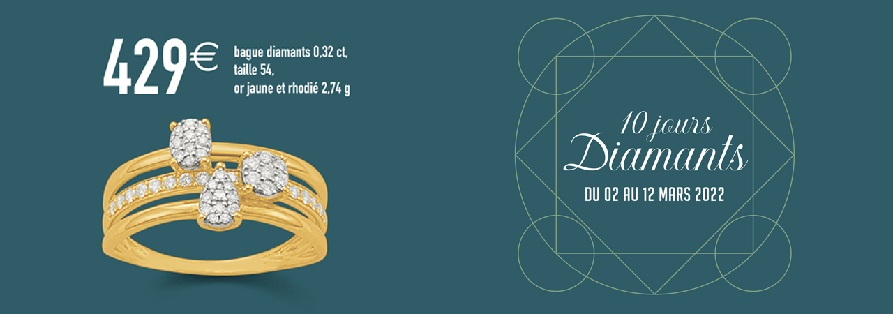 Bagues en diamant - 10 Jours Diamants 
