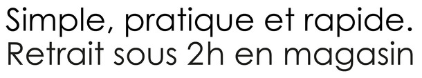 phrase résumant le déroulement du click & collect